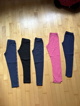 Für Girls: 5 verschiedene Leggins, Gr. 146/152