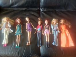 7 Barbie Puppen von ca1999