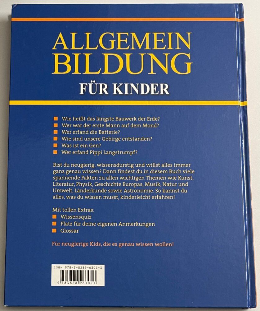 Bücher: Allgemeinbildung für Kinder – Gebraucht aus Oetwil am See von Blue_Gecko 1