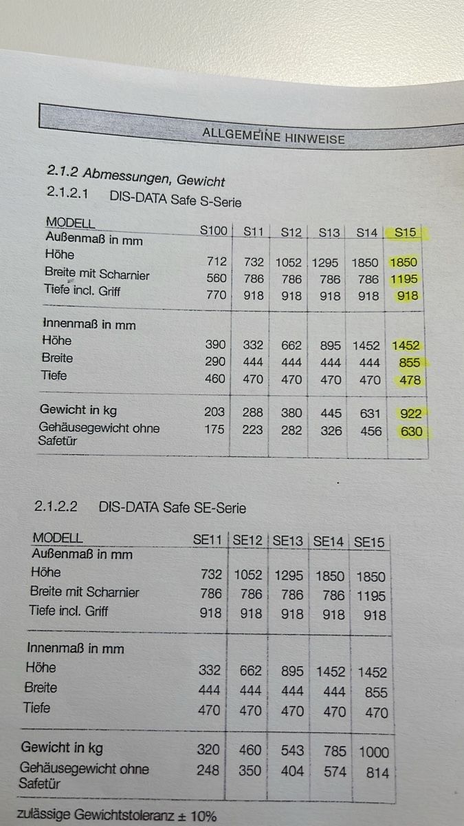 Tresor: Tresor Sistec SE15 Data Safe mit Schlüssel – Gebraucht aus Wolfenschiessen von Silvan963 7