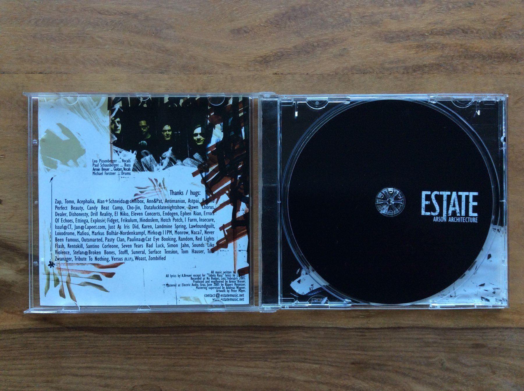 CD: CD Estate – Arson Architecture (CD Emo, Hardcore) – Usato da Horgen venduto da flyingpenguin2000 1