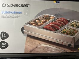 Silvercrest Buffetwärmer mit 4 Edelstahlschalen NEU