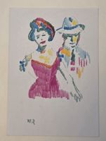Walter Ropélé 1934 Ölkreide/Papier 21x15cm sign. gut dotiert