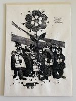 Werner Hofmann Holzschnittdruck - Blume 71