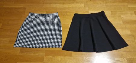 2 coole Damenröcke SHEIN schwarz und kariert Gr. 38 - M