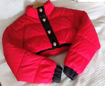 MOSCHINO Ultra Inhype kurze Bomber Jacke Bolero Gr.M NEU