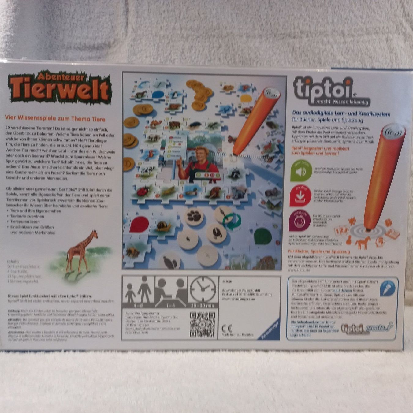 Ravensburger Giochi: Ravensburger Tiptoi Abenteuer Tierwelt – Nuovo e nell'imballaggio originale da Auenstein venduto da Anmies 1