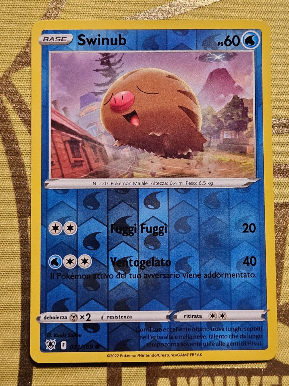 Pokémon Sammelbilder & Trading cards: Astral Radiance - Swinub 031/189 IT – Gebraucht aus Bellinzona von Pokemarco