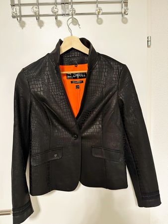 ZHRILL Leder-Look-Blazer, Gr. M & passende Hose Gr.29