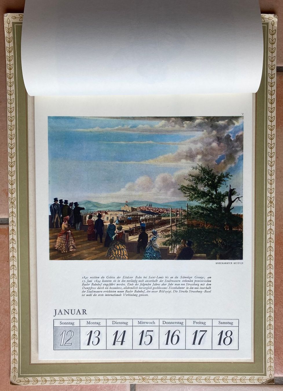 Calendari: Calendrier 100 Jahre Schweizer Eisenbahnen 1947 – Usato da Versoix venduto da Decapod 8