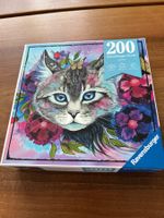 Ravensburger Puzzle 200 Teile Katze Blumen neuwertig