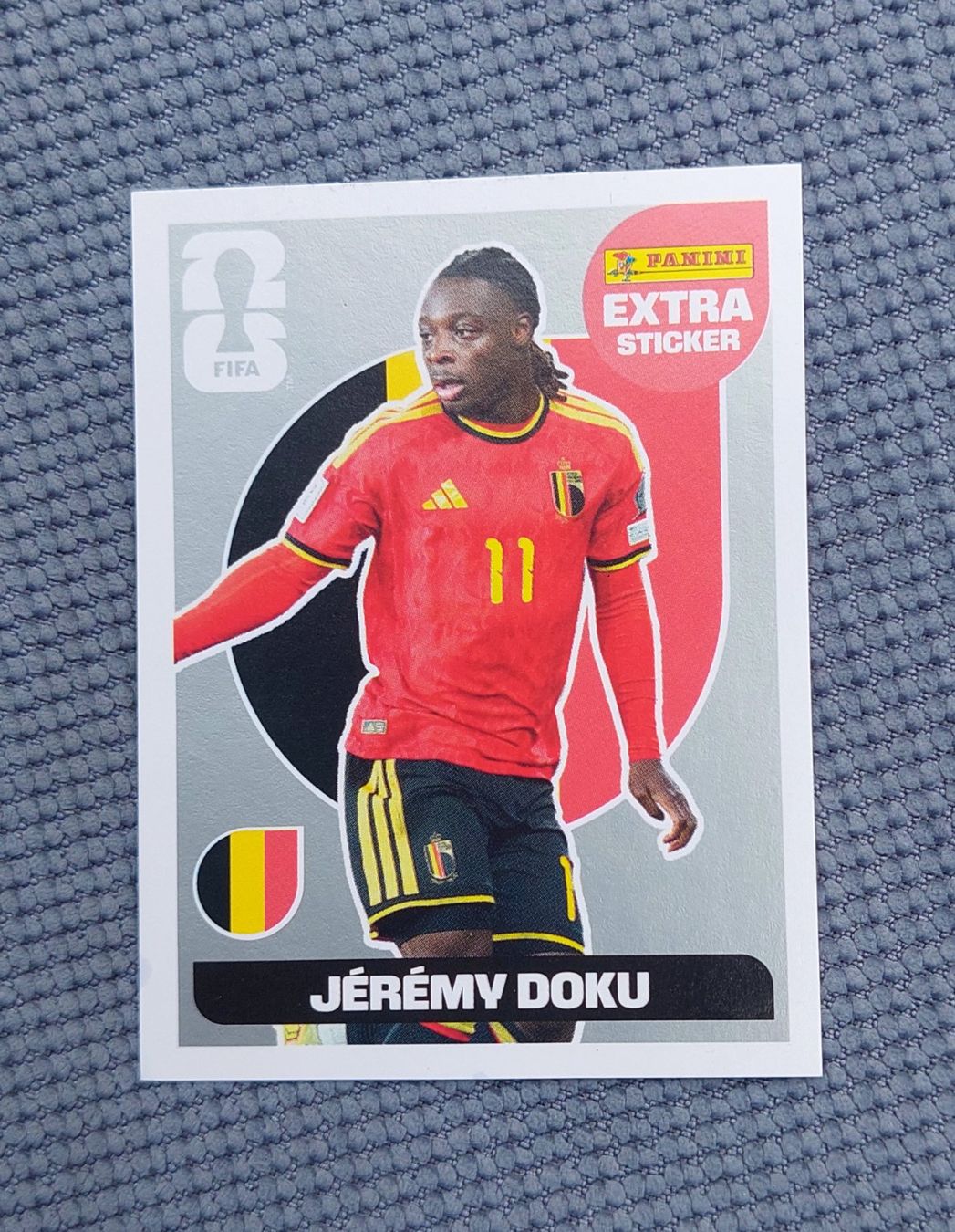 Panini Carte collezionabili: Panini Extra Sticker Jeremy Doku Silber – Usato da Langnau i. E. venduto da Aquaria77