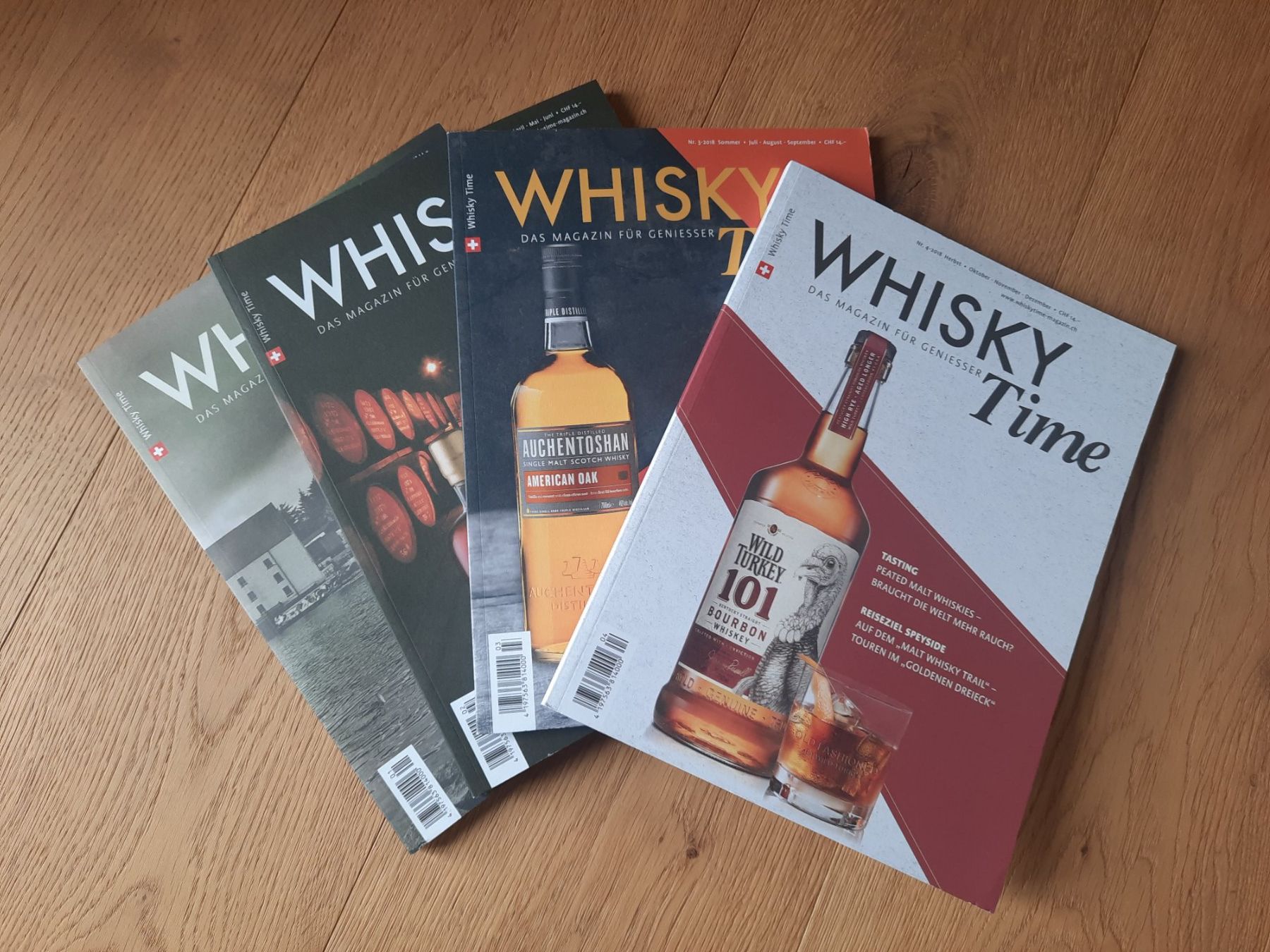 Zeitschriften & Magazine: 4 x Whisky Time Magazin 2018 – Gebraucht aus Hinterfultigen von Chrigu_marti