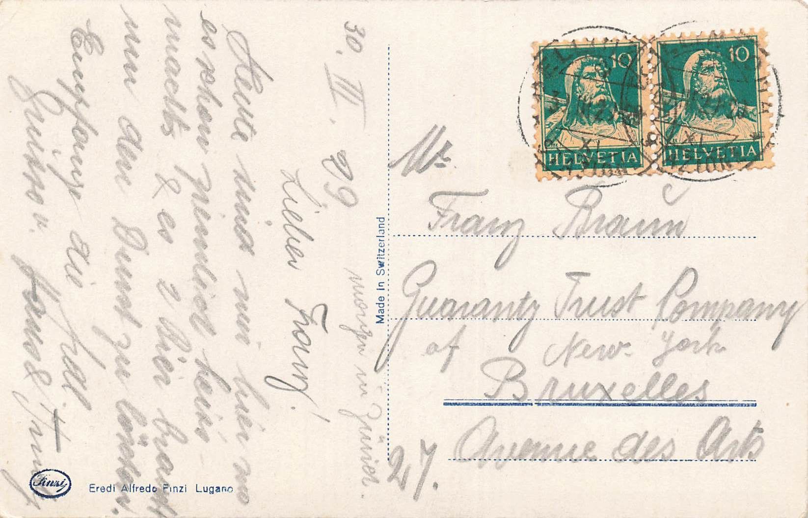 Cartoline postali: Gandria barca – Usato da Biasca venduto da Blenio71 1