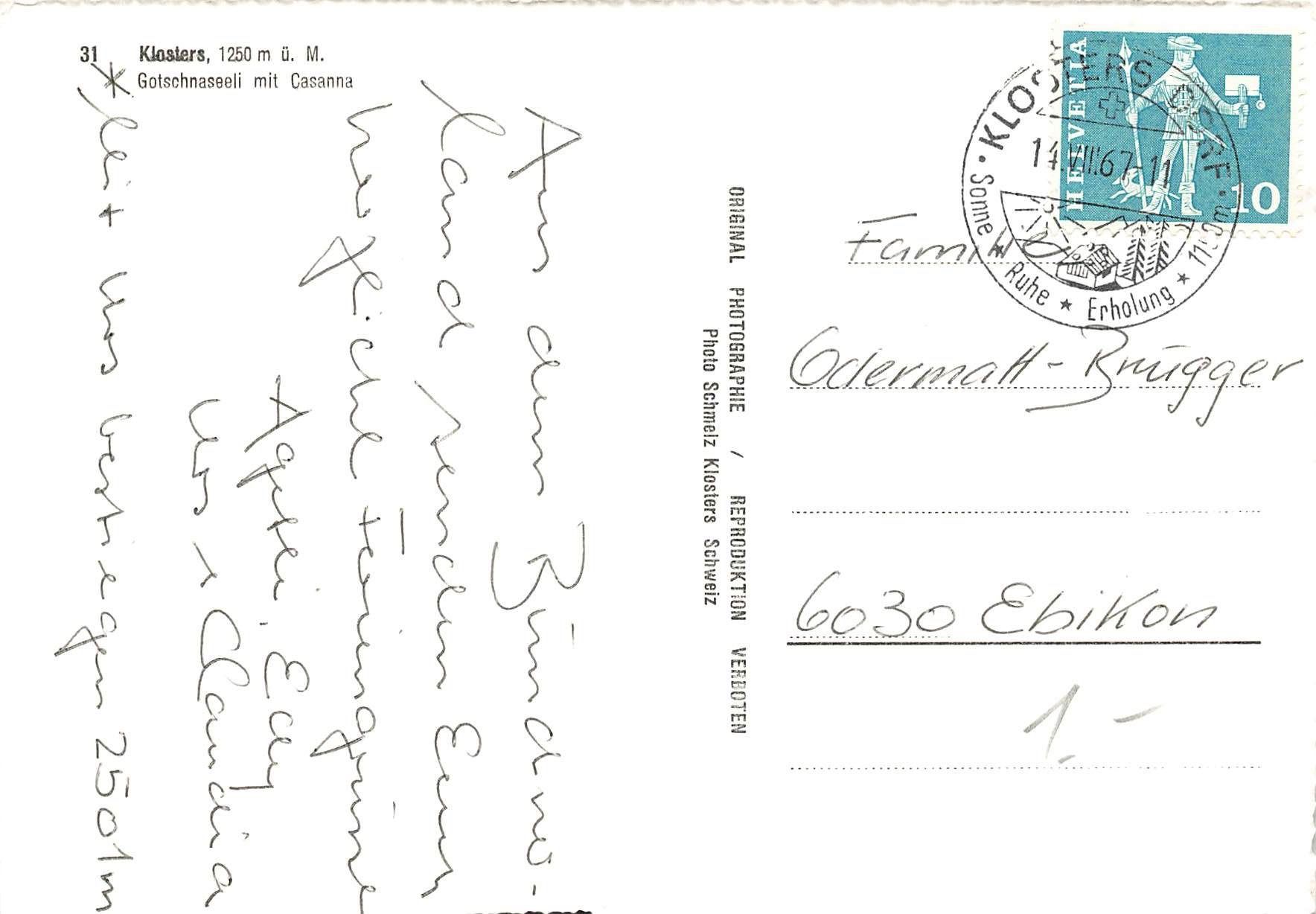 Cartes postales: Klosters G – D'occasion à Biasca par Blenio71 1