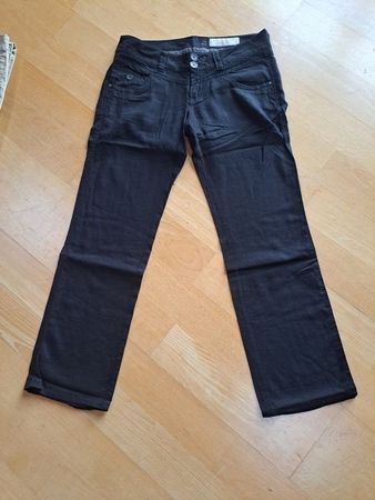 Leinen Sommerhose von edc - schwarz