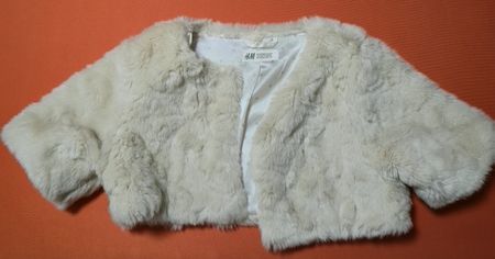 Elegante H&M Kunstfell-Jacke, 134