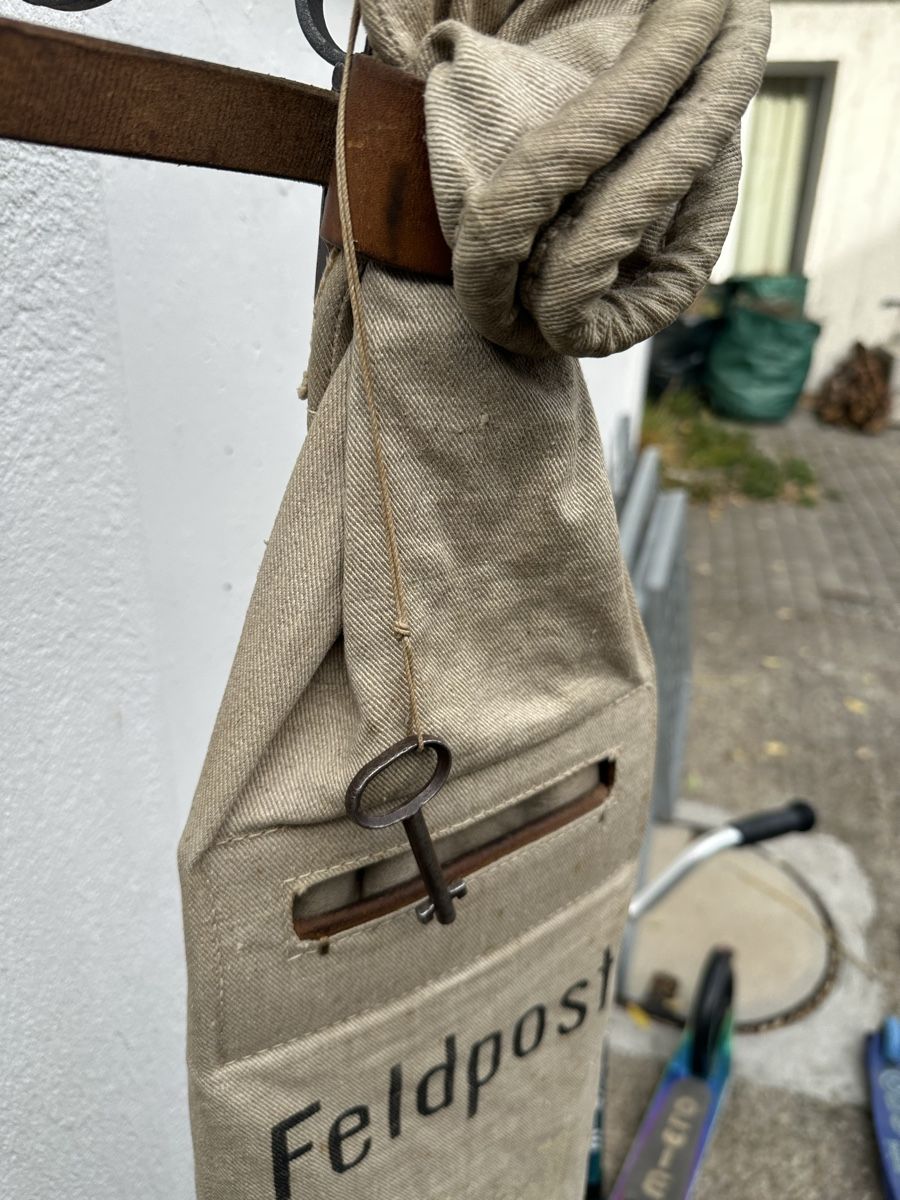 Schweizer Armee Borse: Alter Postsack Feldpost Original  – Usato da Villmergen venduto da Bezdupe 5