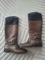 Dunkelbraune Lederstiefel von Navyboot, Grösse 41
