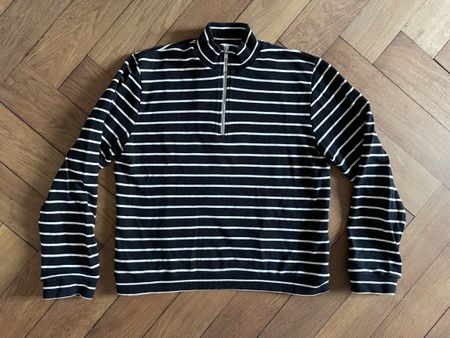 YMC YouMustCreate, Gestreifter Pullover, Reisverschluss