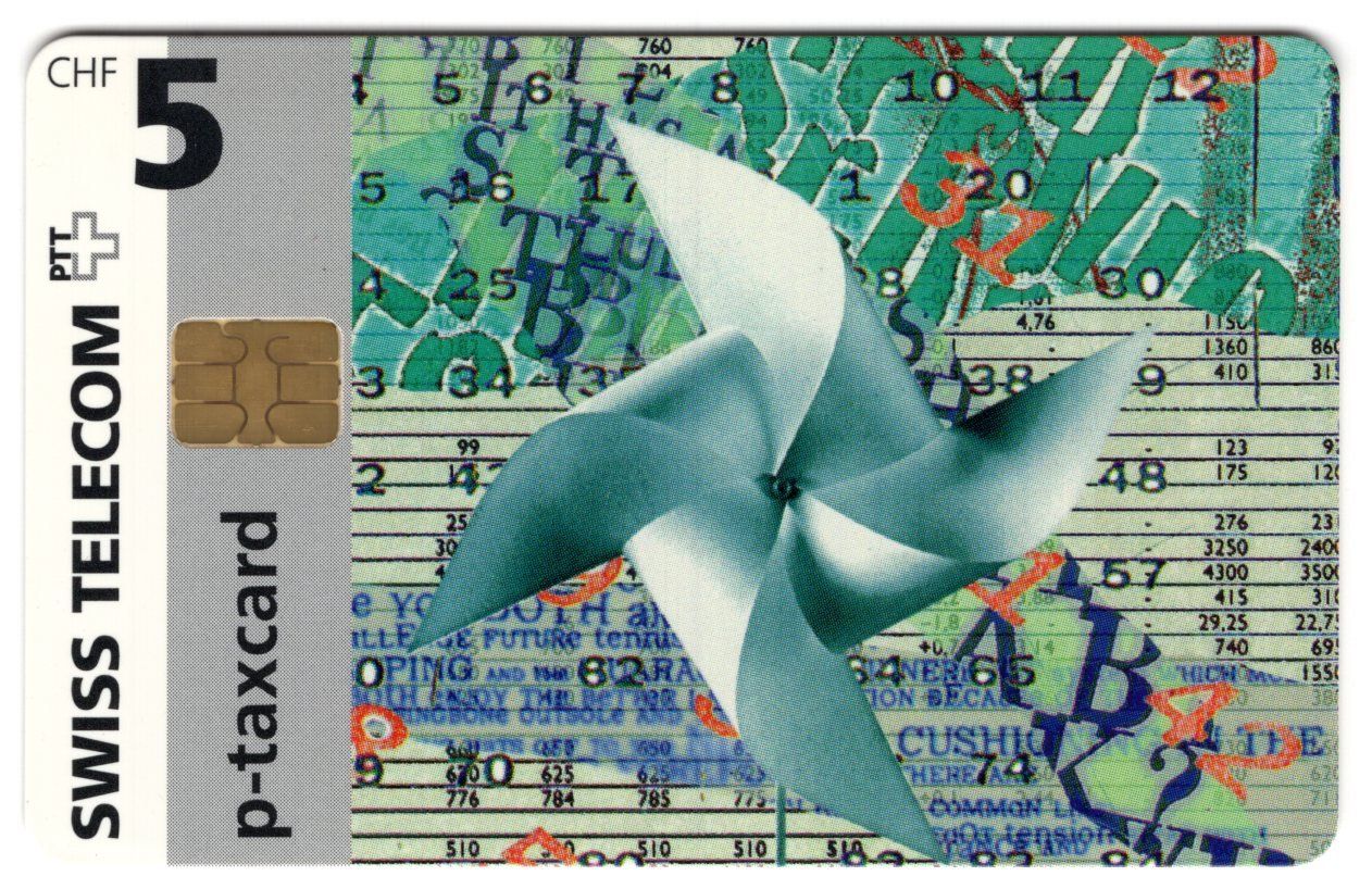 Telefon- & Taxkarten: Telecom Bern, Windrad - seltene Chip Geschenk Taxcard – Gebraucht aus Eglisau von Chperfins