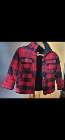 Baby Gap Jacket - red and black print, excellent condition