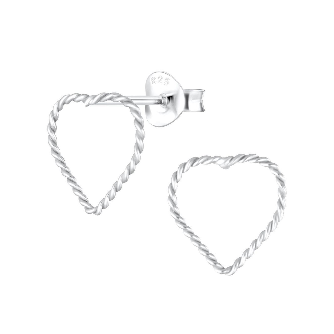Orecchini pendenti & Orecchini a lobo: Twisted Herz Ohrringe 925 Silber – Nuovo e nell'imballaggio originale da Stallikon venduto da Bergli18 1