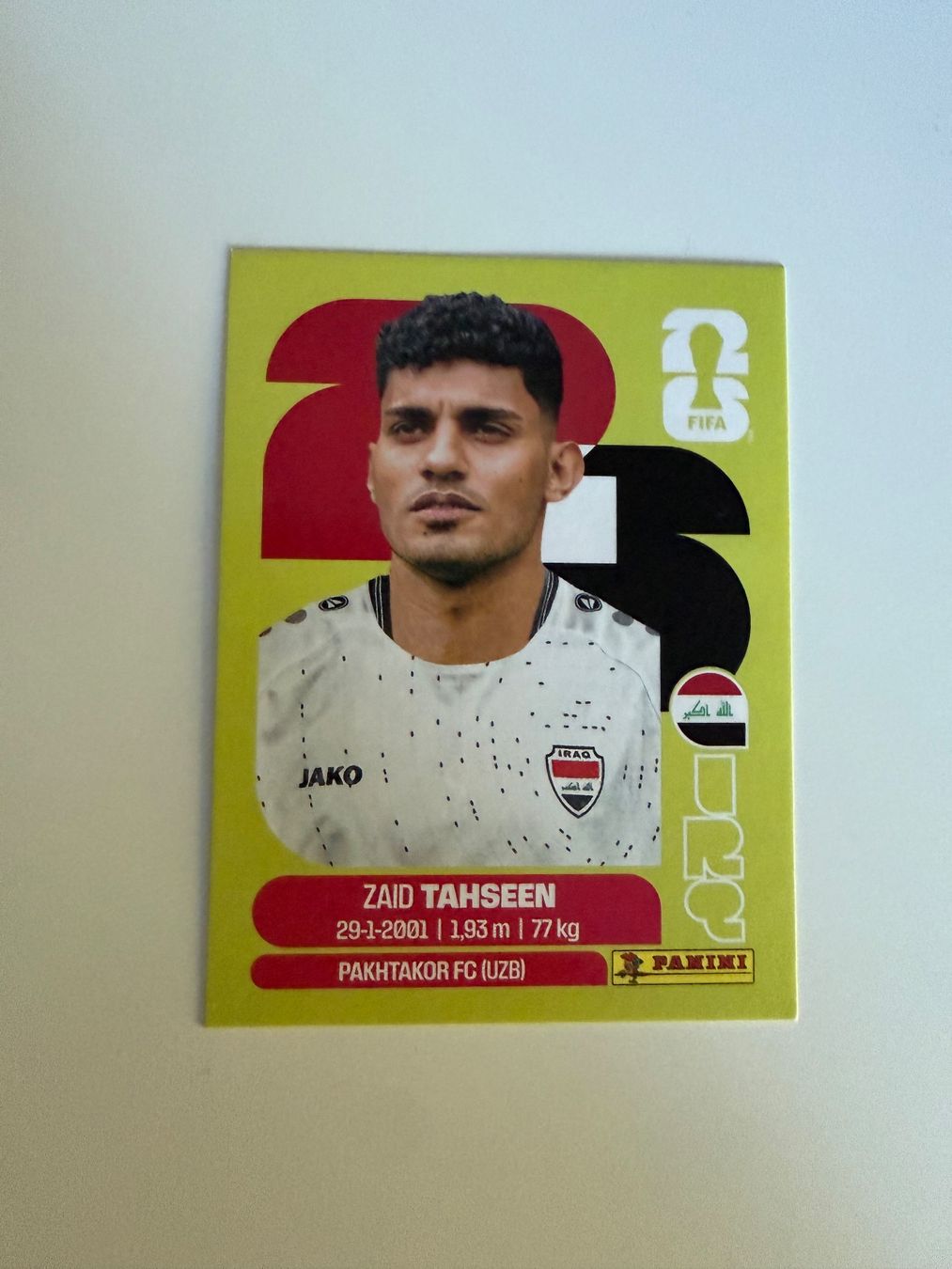 Panini Carte collezionabili: Carte panini 2026 - IRQ 7 – Nuovo (secondo la descrizione) da La Neuveville venduto da Ibo2300