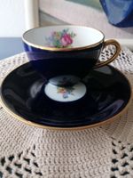 Antike Teetasse Limoges, kobalt