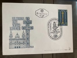 Österreich 1967 Ersttagsbrief Salzburgs alte Schatzkammer