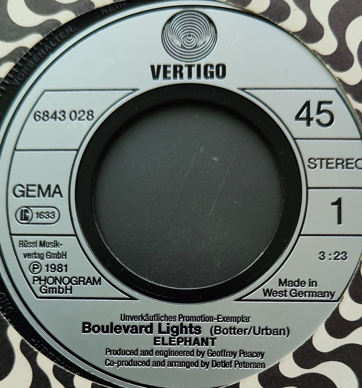 Schallplatten: Vinyl Single Elephant - Boulevard Lights – Gebraucht aus Langenthal von Modo39