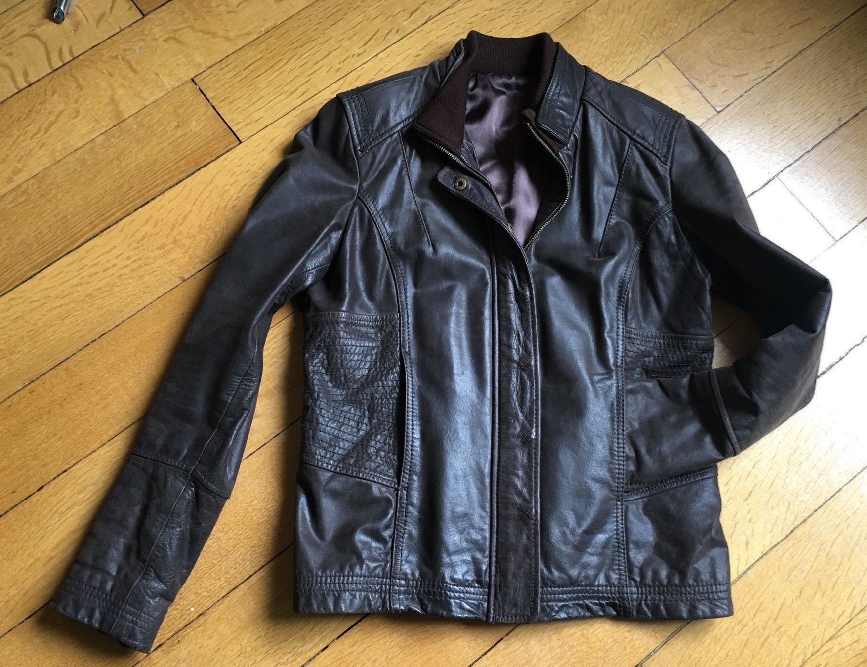 Promod Giacche: Lederjacke Damen Biker-Stil – Usato da Basel venduto da Gundeli-25
