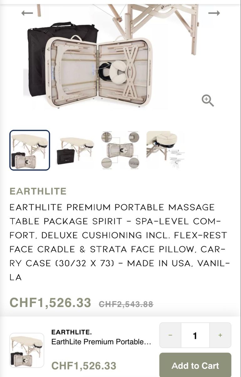 Lettini & sedie per cosmetici: Earthlight Massage liege stabiler als Oakwork – Usato da Zürich venduto da joyfulgrace 9