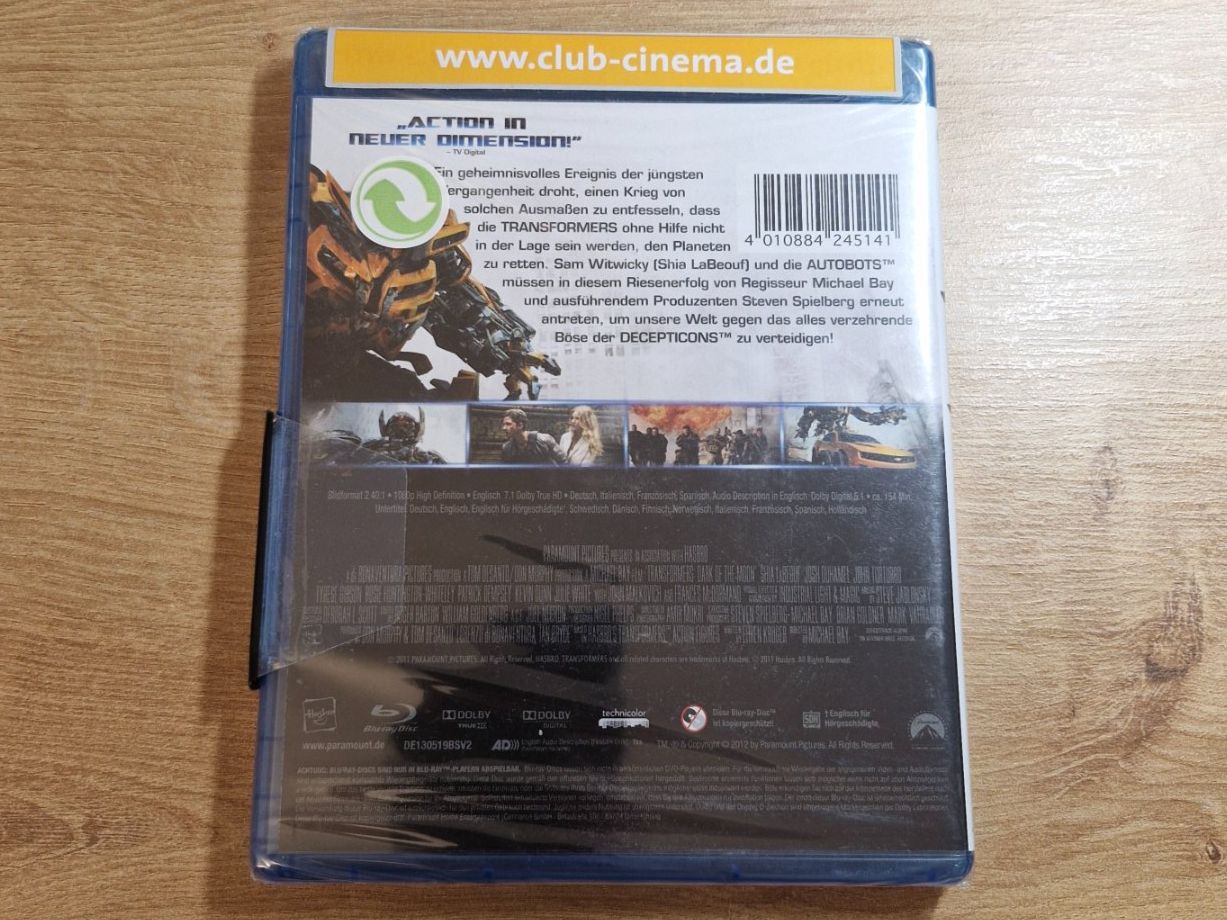 Tutti i DVDs: Transformers 3 (2011) NEU OVP Bluray – Nuovo e nell'imballaggio originale da Pfungen venduto da Whitie 1