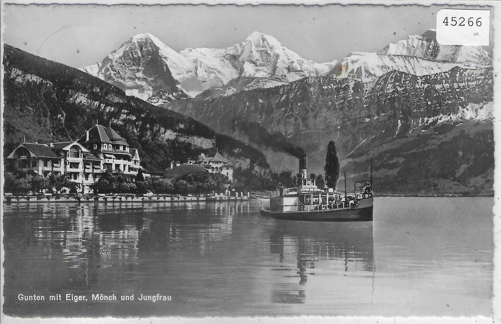Cartoline postali: Gunten mit Salon Dampfer – Usato da Ettingen venduto da Kartenplanet