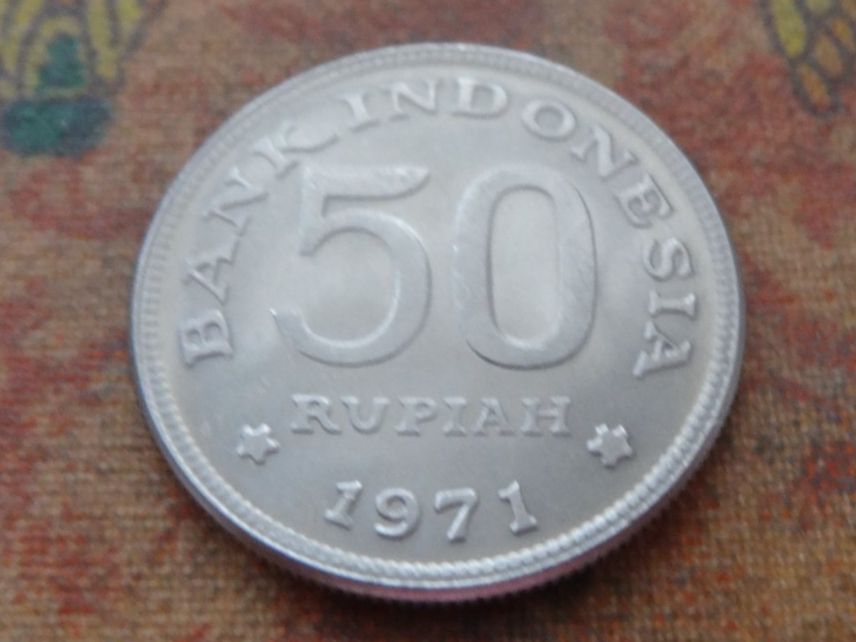 Alle Münzen: INDONESIE  50 Rupiah  1971 – Gebraucht aus Romanel-sur-Lausanne von Swift13 1