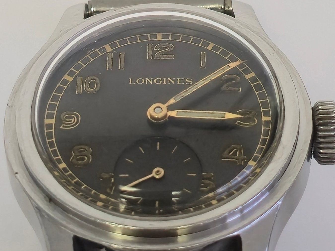 Longines Uhren: Longines Tre Tacche Ref. 2525 Black Gilt Dial – Gebraucht aus Dietlikon von sop_qr7v