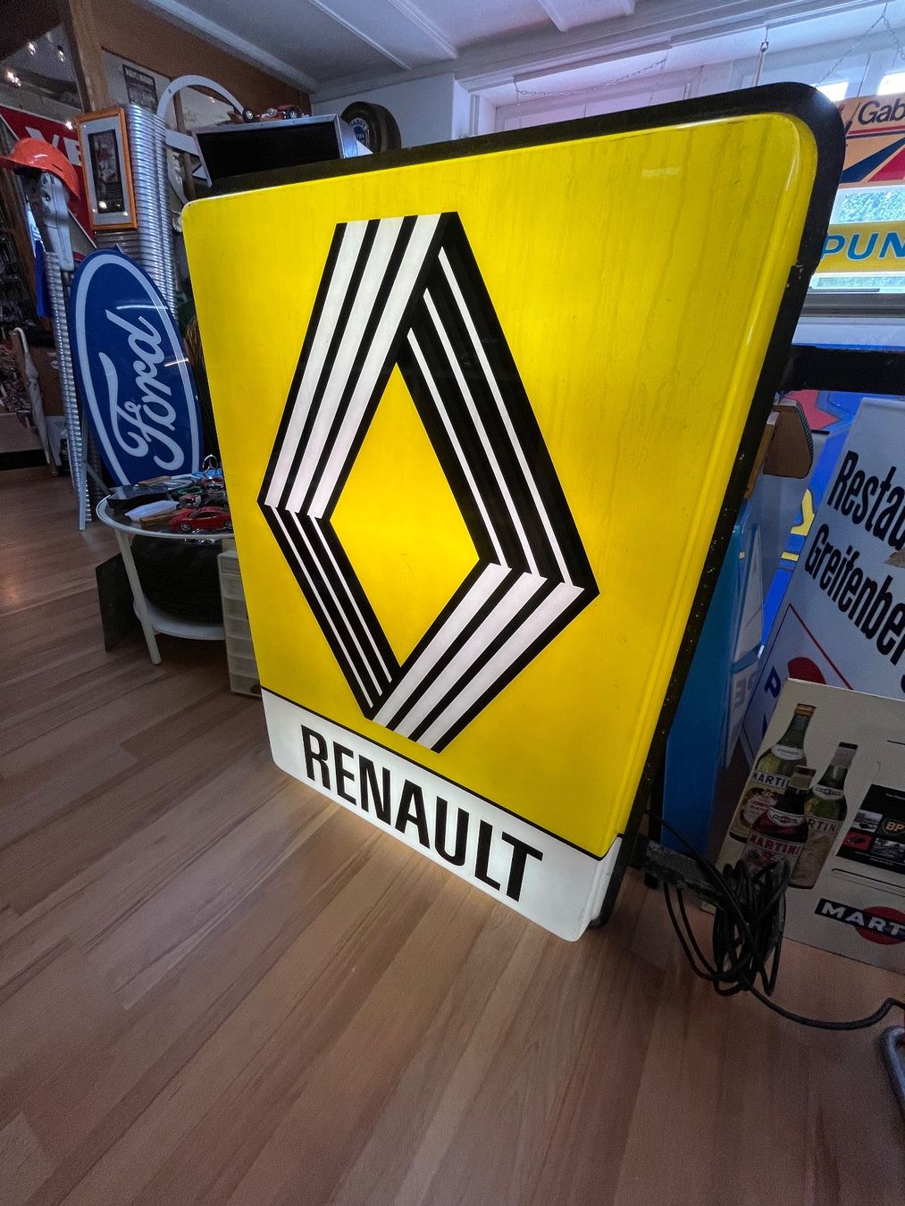 Insegne: Renault - Leuchtreklame (doppelseitig) – Usato da Erlinsbach venduto da Stu-ff 2