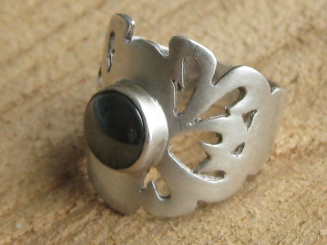 Anelli: spezieller Vintage Silber Ring 925 Hämatit Gr. 55 – Usato da Ermatingen venduto da Decovin 2