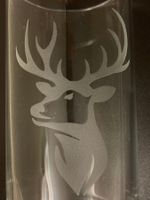 6 Trinkgläser mit Hirsch Motiv Jagd - NEU und OVP
