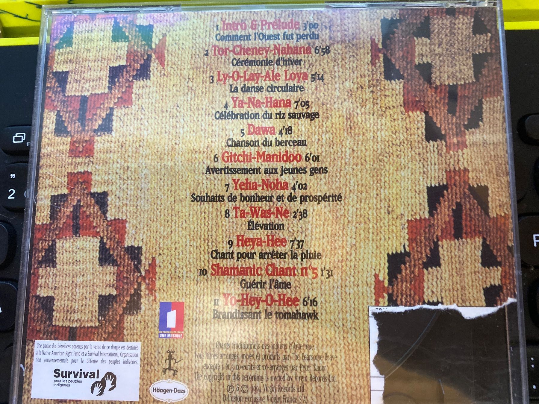 CD: Sacred Spirit - Indiens, CD – Usato da Le Brassus venduto da cinema13 1