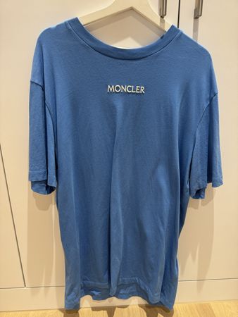 Moncler T-Shirt Hellblau Gr. L Herren Top Zustand