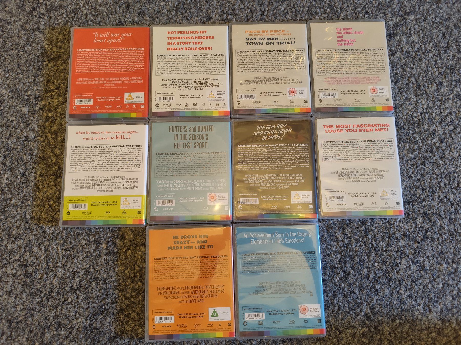 Tutti i DVDs: 9 x Bluray Indicator UK - Classic Names – Nuovo (secondo la descrizione) da Olten venduto da Debohli 1