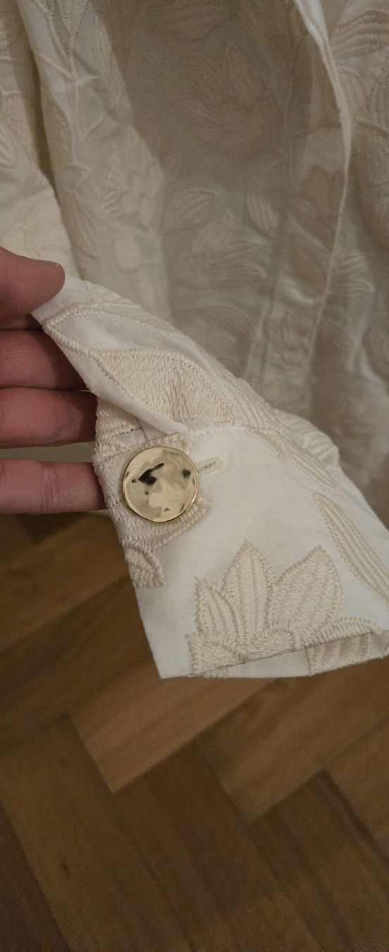 Sezane Camicette: Sezane Bluse Ambre weiss Gr 38 neu – Nuovo e nell'imballaggio originale da Basel venduto da 056rm 3