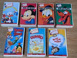 VHS-Videokassetten 7 Walt Disney Home Video Collection Filme
