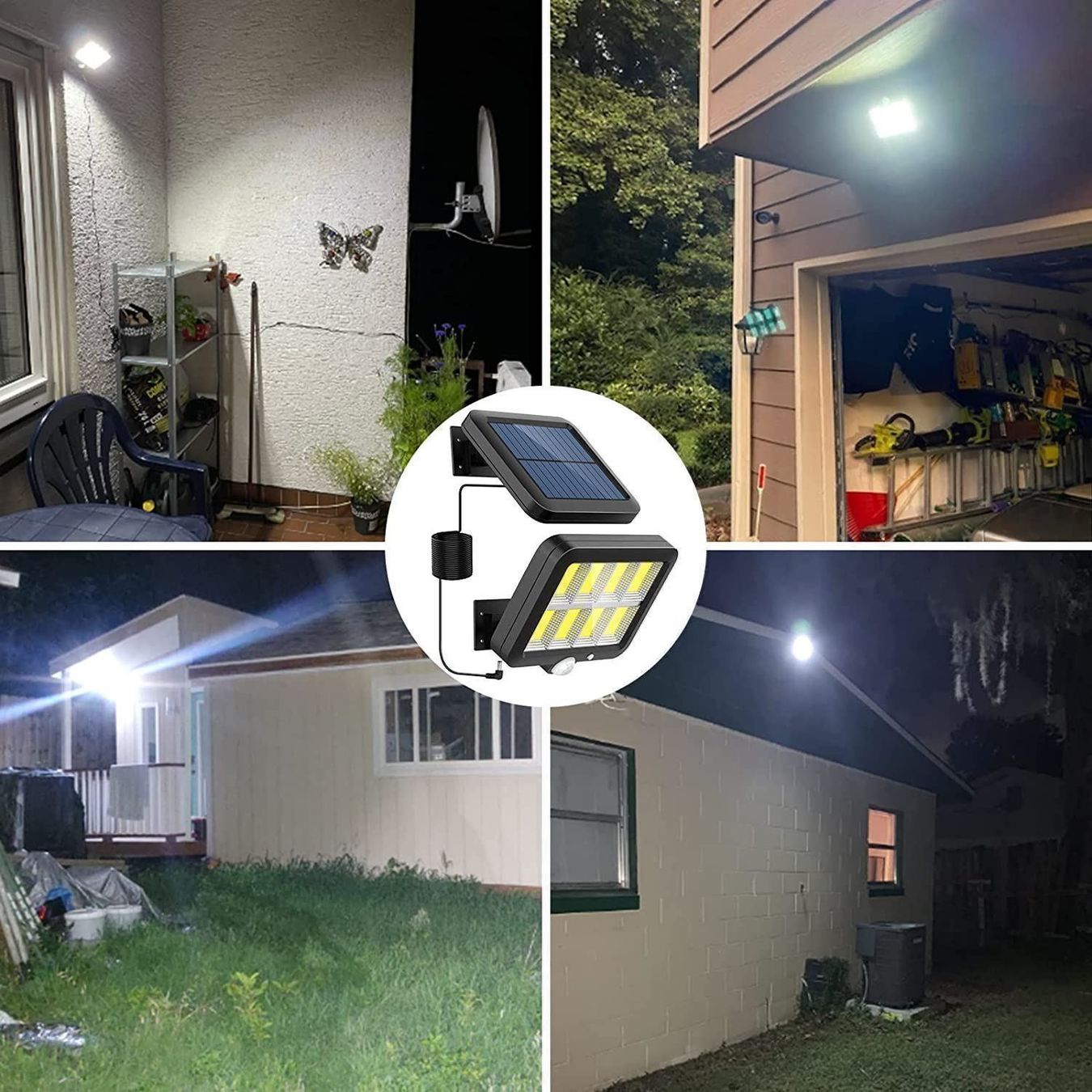 Lampen: 160 LED Solar Lampe mit Bewegungsmelde – Neu (gemäss Beschreibung) aus Thun von 365buy 3