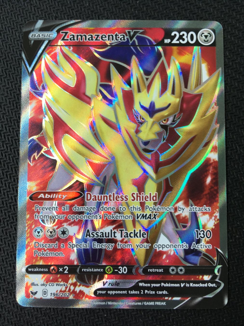 Pokémon Carte collezionabili: Pokémon - Schwert & Schild - Zamazenta V - SSH 196 - EN – Nuovo (secondo la descrizione) da St.Gallen venduto da Punktchen01