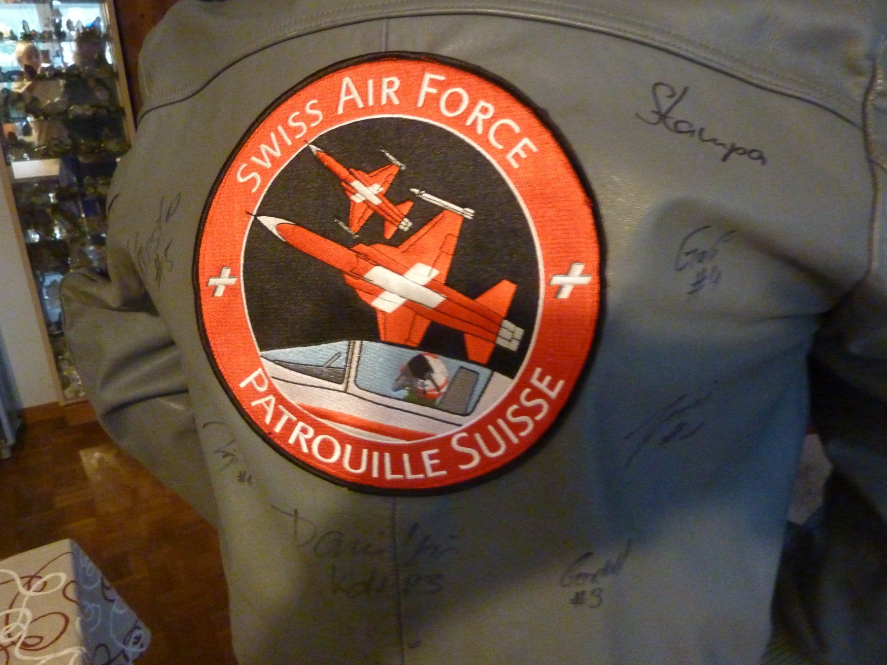 Hunter Giacche: Leder Pilotenjacke  Gr.M ( Hunter/Tiger) – Usato da Zürich venduto da Cynthiana 2