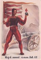 Armée Suisse 1939, Canon, Drapeau, Rgt.mot. can.1d.12 (89)