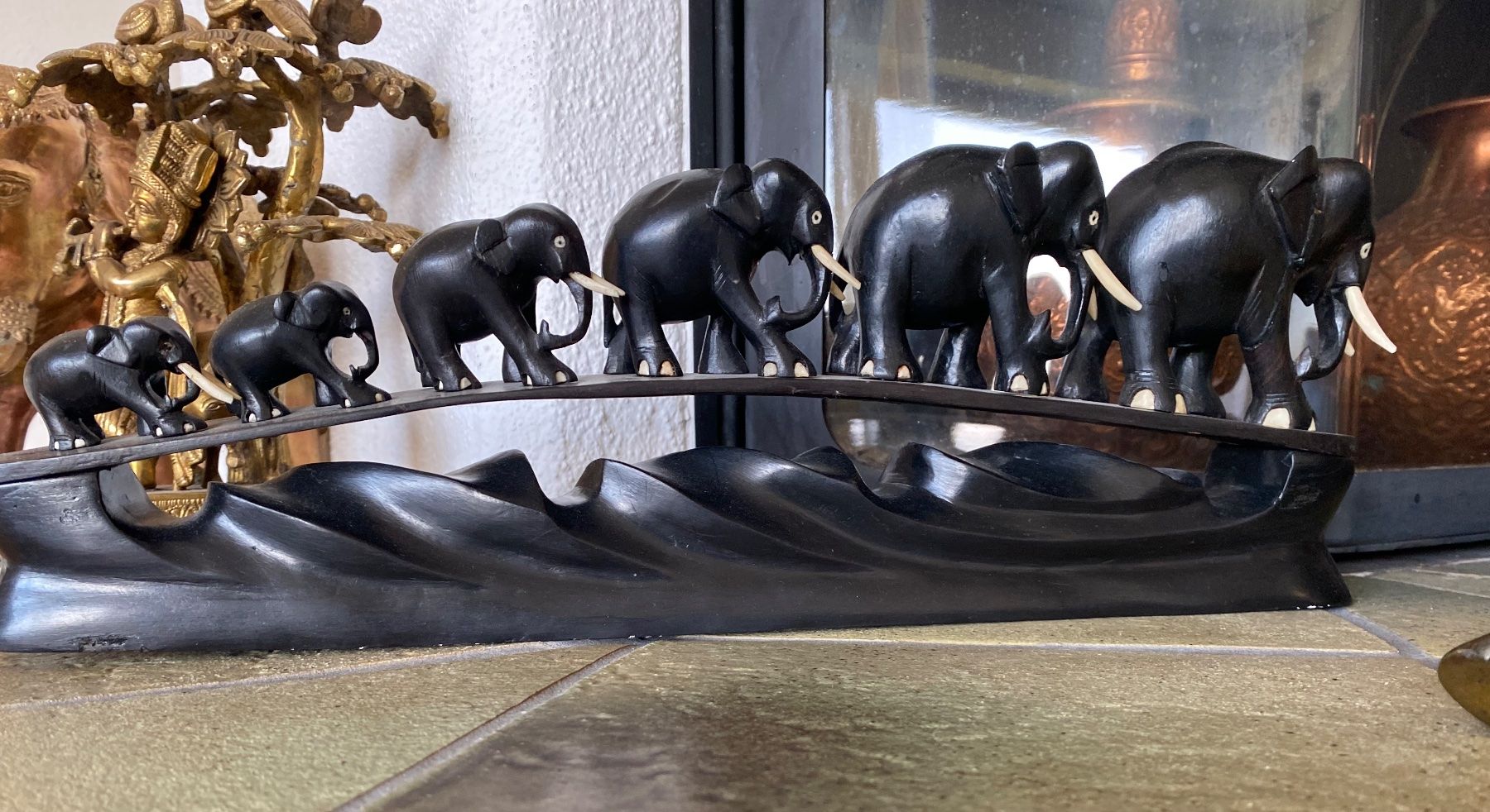Sculture & Statue: Elefanten Holz Elefant Elephant Figur – Usato da Dottikon venduto da 6571 1
